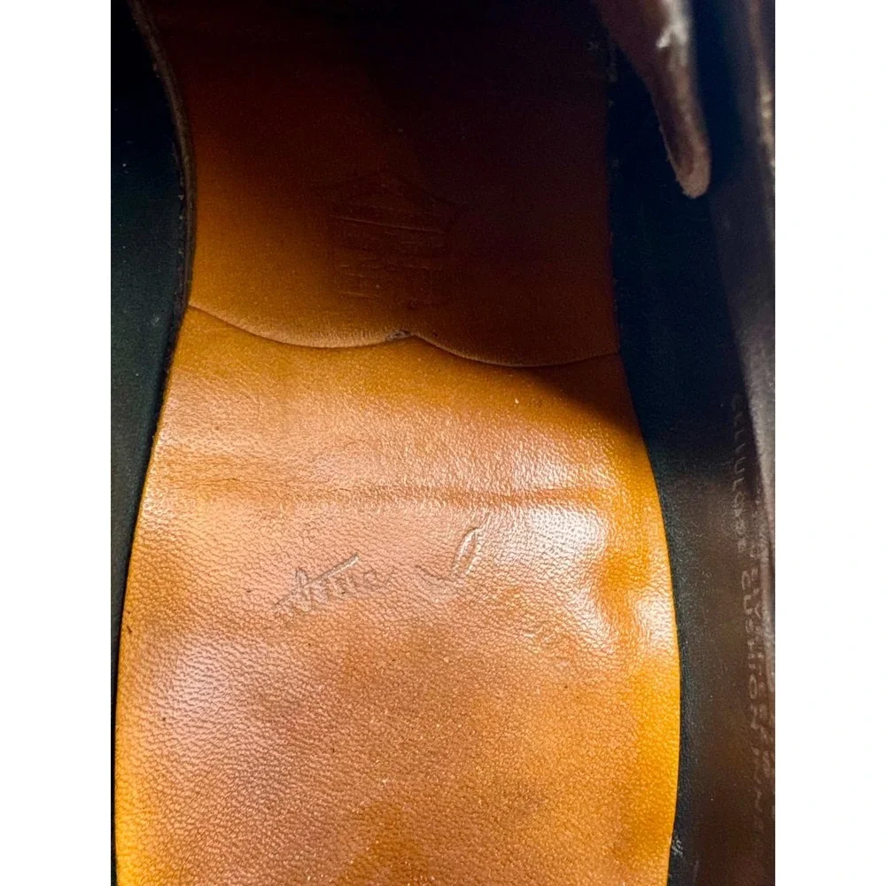 Vintage Mason Velvet-Eez 312 Men's 8.5 D Black Leather Derby Dress Shoes USA